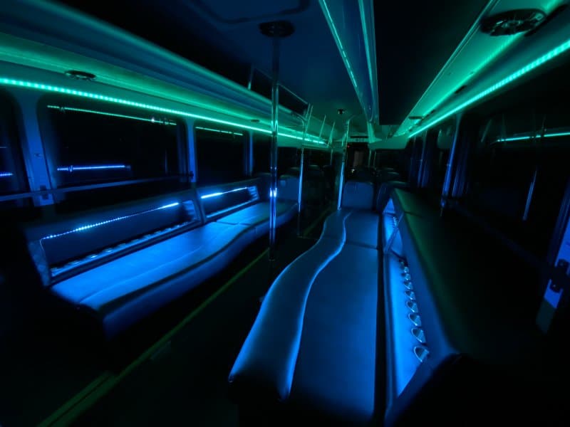 10 1 - The Lounge Party Bus - Party Express Bus Rentals in Wichita, KS - Party Express Bus