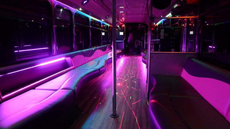 8 1 - The Barbie Party Bus - Party Express Bus Rentals in Wichita, KS - Party Express Bus